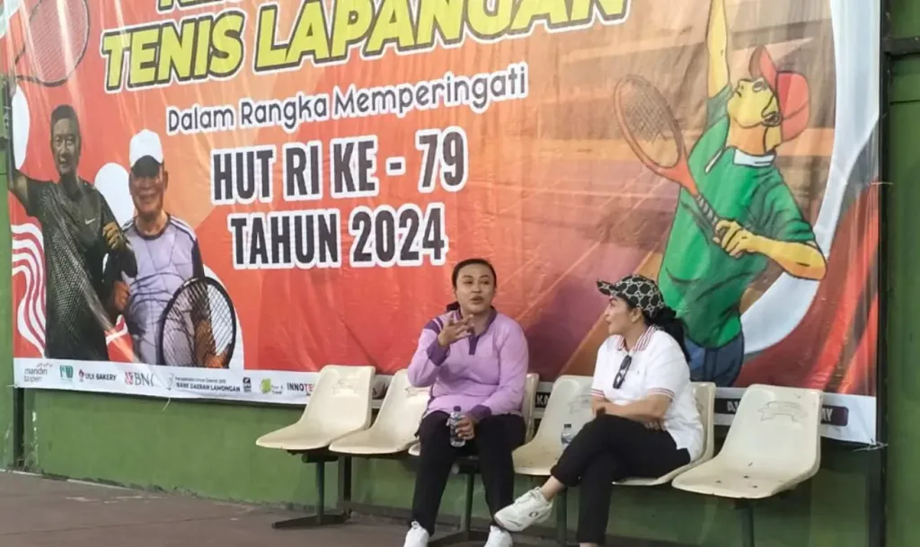 Olahraga Bersama, Persit KCK Cabang Lamongan Dampingi Ketua Persit KCK Koorcab Rem 082/CPYJ
