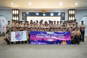 Pj Wali Kota Kediri Lepas Kontingen Peran Saka Jatim 2024 Kwartir Cabang Gerakan Pramuka Kota Kediri