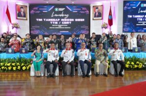 Perkuat Keamanan Siber, Dinas Kominfo Kabupaten Kediri Hadiri Launching CSIRT