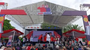 Gandeng UMKM Kota Madiun dan Dihadiri Mantan Menteri Kemensos RI, Kampanye Akbar Paslon DADI Juara Siji