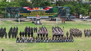 Pj Wali Kota Kediri Apresiasi dan Ikut Serta dalam Upacara Penutupan TMMD ke-122