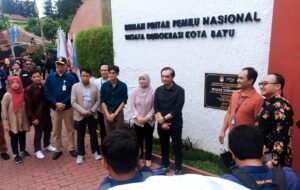 KPU RI dan Media Nasional Kunjungi KPU Batu dan Rumah Pintar Pemilu di JTP 1