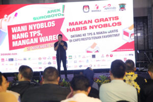 Wani Nyoblos Nang TPS, Mangan Wareg, Program Makan Gratis Apkrindo Untuk Sukseskan Pilkada Serentak