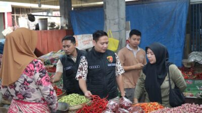 Satgas Pangan Polres Magetan Sidak Pasar, Stok Bapokting Aman dan Harga Relatif Stabil