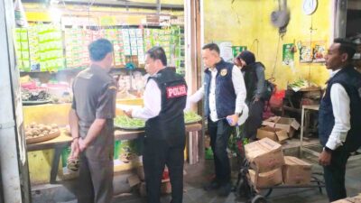 Satgas Pangan Polres Lamongan Sidak Pasar Sidoharjo, Pastikan Stok Bahan Pokok