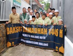 Safari Ramadhan, Polresta Malang Kota Ajak Mahasiswa Buka Puasa Bersama Anak Yatim
