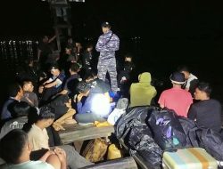 Pangkalan TNI AL Lanal Tanjung Balai Asahan Berhasil Menggagalkan Upaya Penyelundupan 71 Pekerja Migran Indonesia Non-Prosedural 