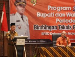 Program 100 Hari Kerja Bupati Mojokerto, Gus Barra Buka Bimbingan Teknis Pasca Bencana
