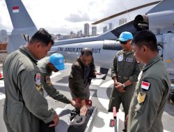 Heli HS-1306 o/b KRI Sultan Iskandar Muda-367 Berhasil Memenuhi Persyaratan Dari PBB Dalam Kegiatan Contigent Own Equipment Di Lebanon