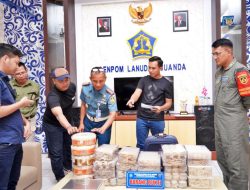 Satgaspam TNI AL Bersama Stakeholder Bandara Internasional Juanda Surabaya Berhasil Menggagalkan Upaya Pengiriman Sarang Burung Walet Seberat 21,61 Kg