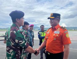Komandan Wing Udara 3 Menyambut Kedatangan Direktur Komunikasi Badan SAR Nasional