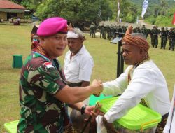 Yonmarhanlan VII Kupang Menghadiri Upacara Pembukaan Tentara Manunggal Membangun Desa Ke 124 Tahun 2025