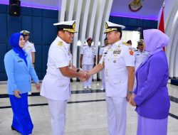 Sebanyak 4 Perwira Tinggi TNI AL Melaksanakan Laporan Korps Kenaikan Pangkat Pati