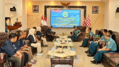 Danlantamal VI Menerima Kunjungan Pengurus Putra Putri Purnawirawan TNI AL Wilayah Makassar