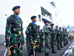 Ir Kolinlamil Memimpin Langsung Jalannya Upacara 17-an Dalam upacara Tersebut Membacakan Amanat Kepala Staf Angkatan Laut Laksamana TNI Muhammad Ali, S.E, M,M. M.Tr,Opsla