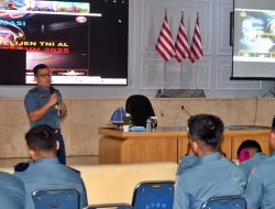 Lantamal VI Makasar Menggelar Kegiatan Sosialisasi Bertajuk “Perkiraan Intelijen Dan Siber Serta Keamanan Informasi TNI AL TA. 2025