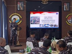 Danlanudal Juanda Puspenerbal Menghadiri Pemusnahan Barang Bukti Serentak TNI AL Dipimpin Oleh Wakasal Di Lantamal IV Batam