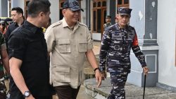 DanLanudal Juanda menyambut kedatangan Menteri Pertahanan Republik Indonesia Dalam Rangka Melaksanakan Kunjungan Kerja Di Wilayah Prov. Jawa Timur