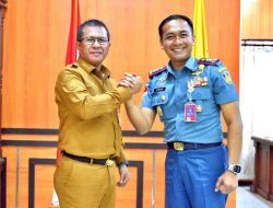 Danlanudal Kupang Melaksanakan Kunjungan Kehormatan Kepada Bupati Kupang