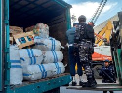 Lantamal XII Pontianak Berhasil Menggagalkan Penyelundupan Ballpress Asal Malaysia Tujuan Jakarta