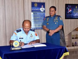 Danlantamal VI Makassar Menerima Audiensi Kepala Oditurat Militer Tinggi IV Makassar