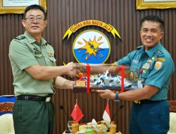 Kaskoarmada II Menerima Kunjungan Kehormatan Dari Director General of Bometech CPLA, Major General Cao Xiaojian, Dalam Rangka Mempererat Hubungan Bilateral Dan Kerja Sama Pertahanan Antara Indonesia – Tiongkok