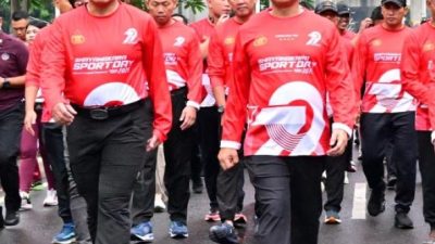 Kepala Staf Angkatan Laut  Laksamana TNI Dr. Muhammad Ali,SE,M,,M,M,Tr,Opsla, Hadir Dalam Pembukaan Bhayangkara Sport Day 2025