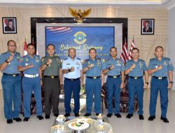 Danlantamal VI Makassar Menerima Audiensi Kepala Oditurat Militer Tinggi IV Makassar