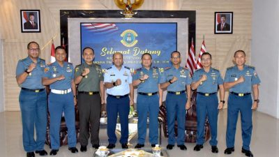 Danlantamal VI Makassar Menerima Audiensi Kepala Oditurat Militer Tinggi IV Makassar