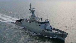 KRI Kapak-625 Melaksanakan Latihan Penembakan Senjata Di Wilayah Perairan Laut Maluku