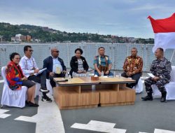 Danlantamal X/Jayapura,Dalam Dialog Interaktif Bertajuk “Merawat Budaya Maritim Di Papua Dalam Bingkai NKRI” Yang Digelar Di Atas Geladak Helly KRI Teluk Wondama