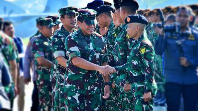 Kepala Staf Angkatan Laut Laksamana TNI Dr. Muhammad Ali,SE,M,,M,M,Tr,Opsla, Menghadiri Pelepasan Kontingen Satgas Patriot II Dari Pangkalan TNI AU Halim Perdanakusuma Jakarta
