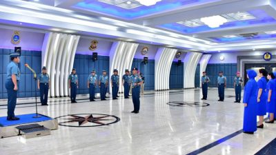 Sebanyak 5 Perwira Menengah TNI AL Melaksanakan Laporan Korps Kenaikan Pangkat Pati Bertempat Di Wisma Elang Laut, Jakarta Pusat
