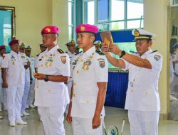 Danlantamal XII Memimpin Langsung Upacara Serah Terima Jabatan Dandenma Lantamal XII