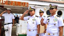 Wadanlantamal III Mewakili Danlantamal Menyambut Kedatangan Kapal Latih Angkatan Laut Chile, CNS Esmeralda BE-43