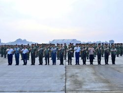 Kepala Staf Angkatan Laut Laksamana TNI Dr. Muhammad Ali,SE,M,,M,M,Tr,Opsla, Menghadiri Upacara Penyambutan Kontingen Indonesia Patriot II Yang Telah Kembali Dari Prancis