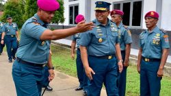 Komandan Yonmarhanlan XI Merauke Menerima Kunjungan Aslog Kasal TNI AL