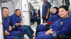 Komandan Lantamal III Didampingi Ketua Korcab III DJA I Melaksanakan Terapi Oksigen Hiperbarik Di RSAL Mintohardjo, Bendungan Hilir, Jakarta Pusat