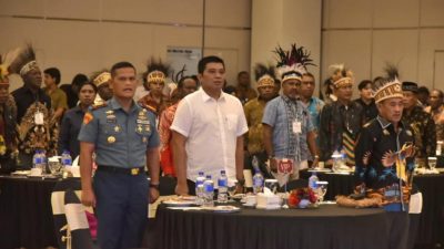 Dansatmar Hadir Mewakili Panglima Komando Armada III Pada Pembukaan Jambore Masyarakat Adat Papua Barat Daya 2025