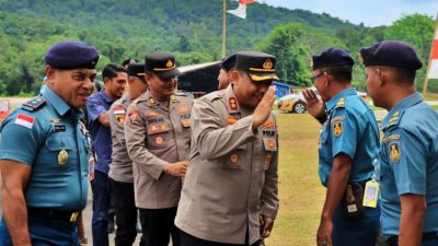 Danlanudal Matak Terima Kunjungan Kerja Kapolres Kepulauan Anambas